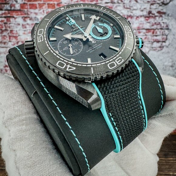 Omega Seamaster Planet Ocean ETNZ Limited Edition Black Ceramic - FULL SET - Picture 10 of 15